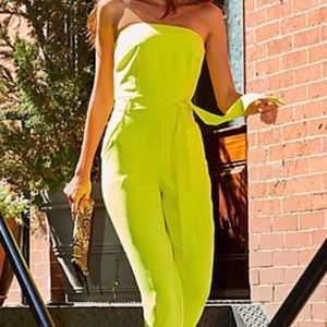NY&co yellow pants romper tube top!